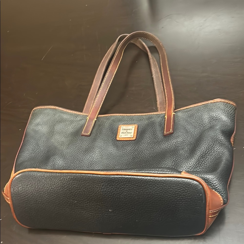 Vintage Dooney & Bourke Black and Brown Bag